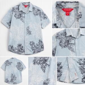Guess los angeles short sleeve button up shirt, size medium